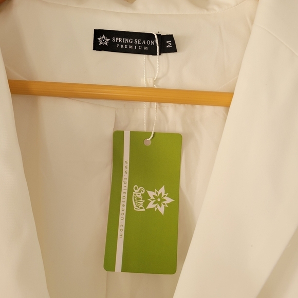 NWT SPRING SEASON PREMIUM White One Button Blazer - Picture 5 of 7